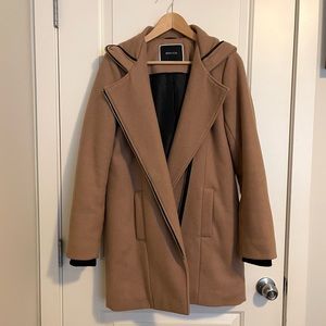 RW&Co hooded wool blend coat - size S